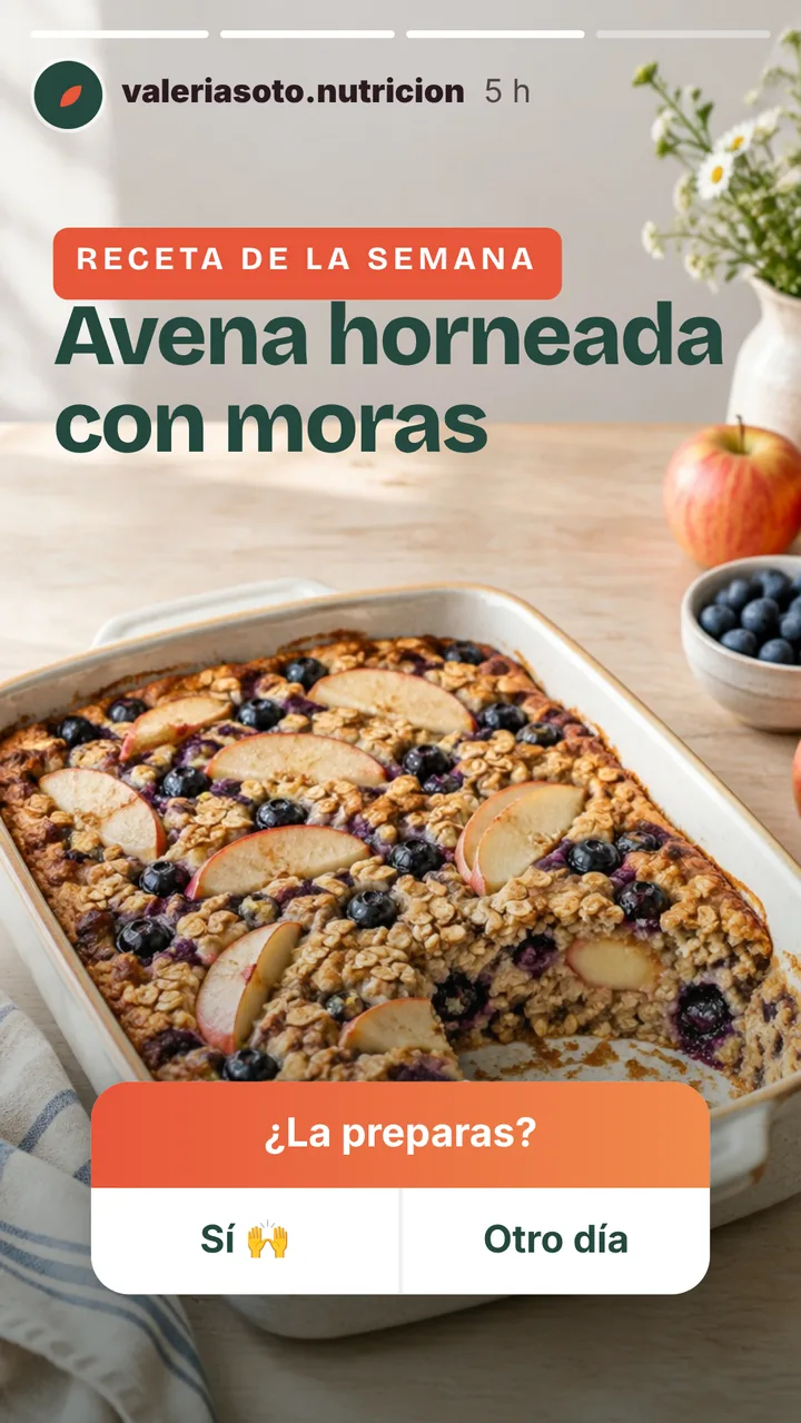 Historia con encuesta para nutrióloga